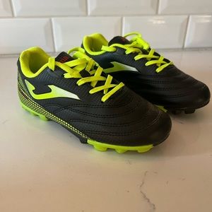 Like new Soccer cleats. Children’s Size 13. Black and green. Brand /Joma